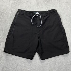 Roark Shorts Mens 36 Black Hiking Travel Zip Pockets Stretch Outdoor